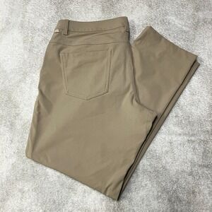 Lululemon ABC Classic Fit Pant Khaki Beige Warpstreme LM5426S Mens 34x31